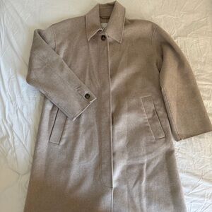 COS Oatmeal Wool Coat